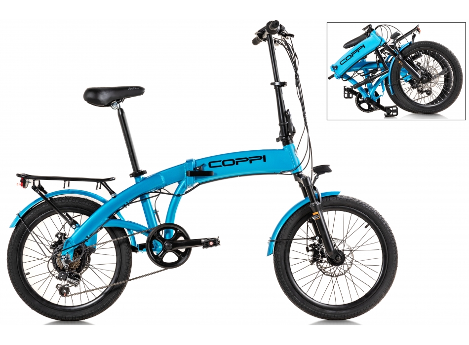 E-BIKE PIEGHEVOLE ALLUMINIO 20 COPPI GAETA 6V 